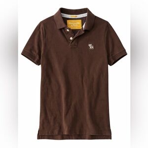 Abercrombie & Fitch Brown Polo Shirt